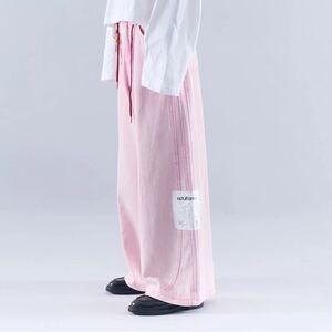 Scuffers Pink Tech Wide Leg Baggy Jeans